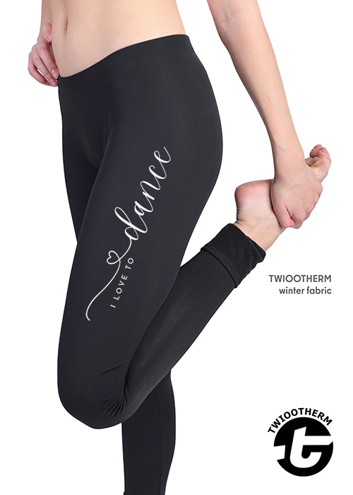 TWIOO SPORTS I love to Dance Leggings TThermA13W1 nur 27.90 € TwiooTherm, sportlich wärmend-- Leggings -