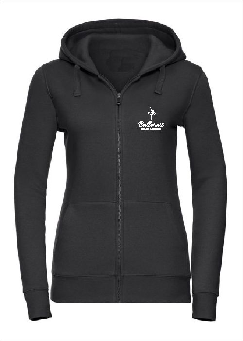 TWIOO SPORTS Damen Hoodie mit ZIP Edge-XR266F_BALLERINIS nur 45.90 € Ballettschule Ballerinis-- Jacke -