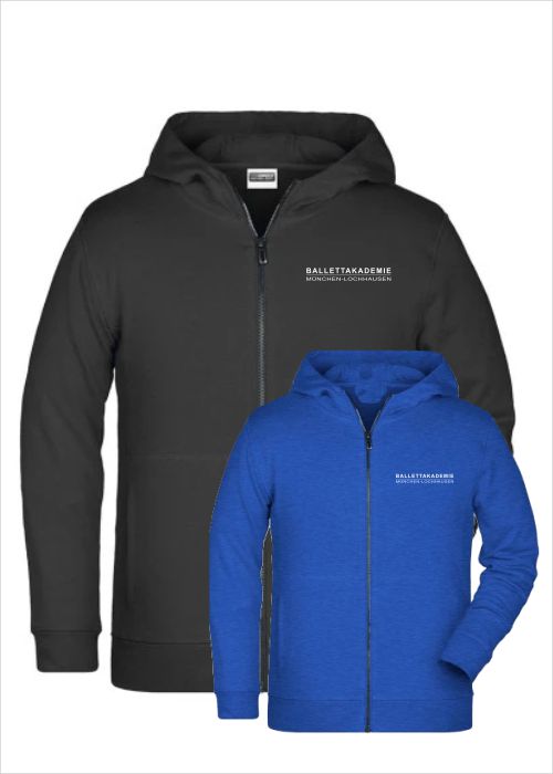 TWIOO SPORTS Kinder Hoodie mit ZIP Edge-XJN8026K_LOCHHAUSEN nur 45.90 € Ballettakademie M.Lochhausen-- Jacke -