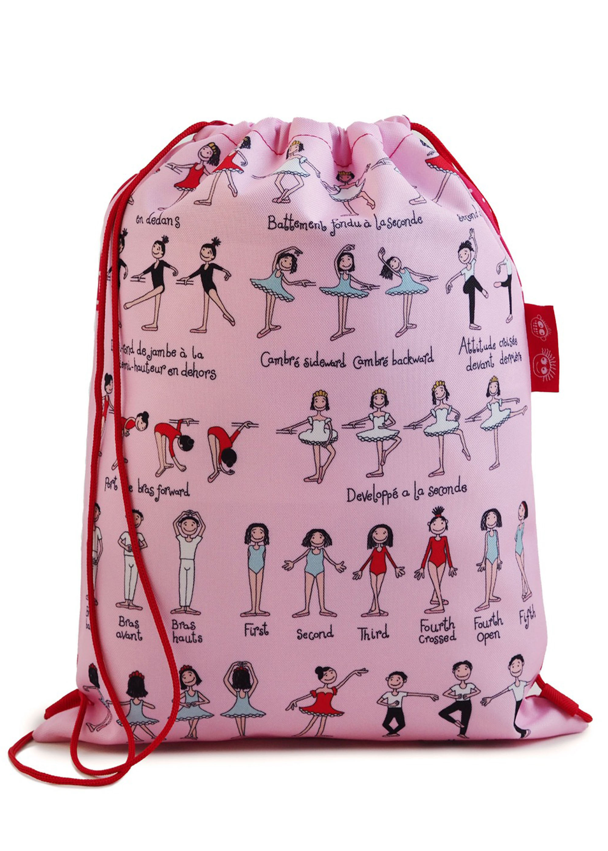 TyrrelKatz Rucksack für Kinder mit Ballettmotiv Drawstring Bag