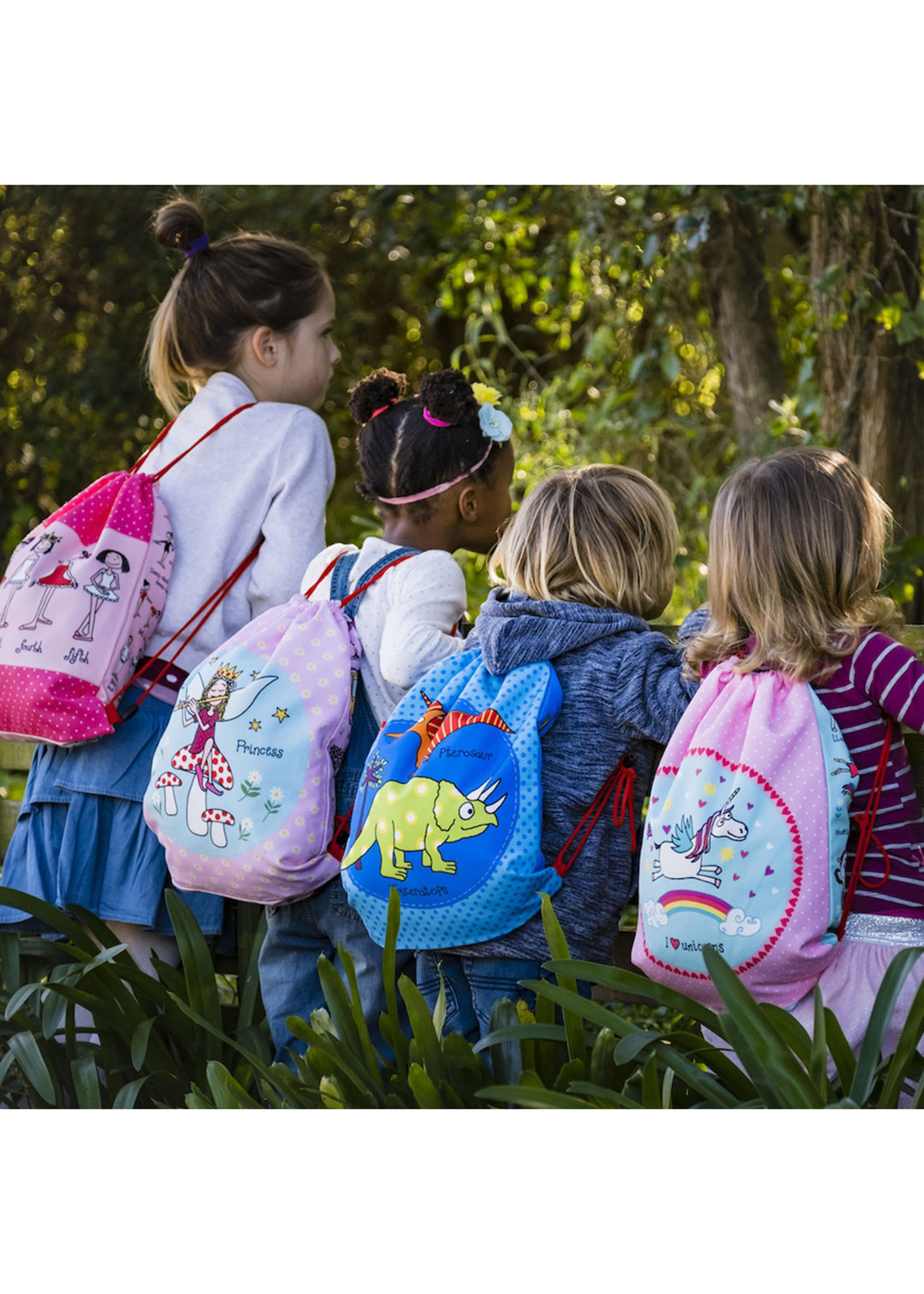 TyrrelKatz Rucksack für Kinder mit Ballettmotiv Drawstring Bag