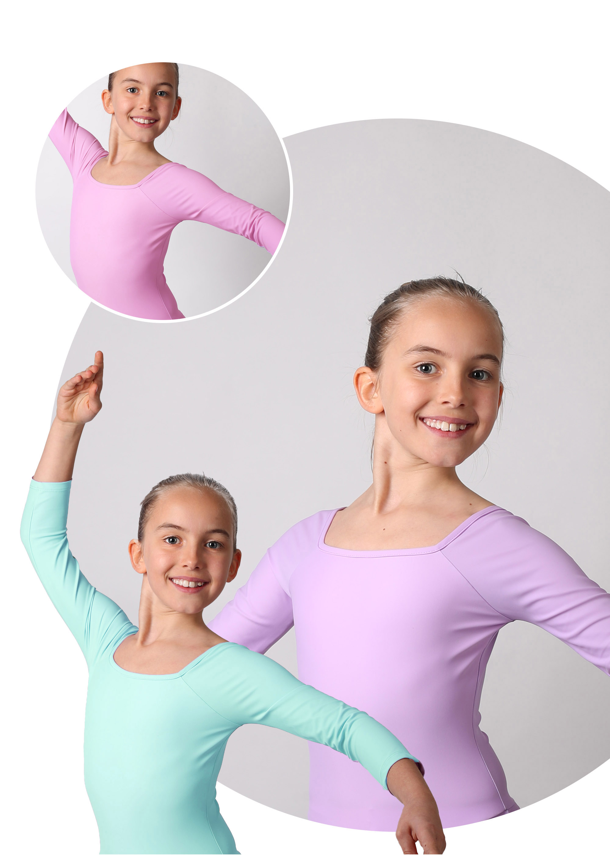 VICARD Ballettanzug lange Arme Lycra Mat, Unterfutter J762 34.90