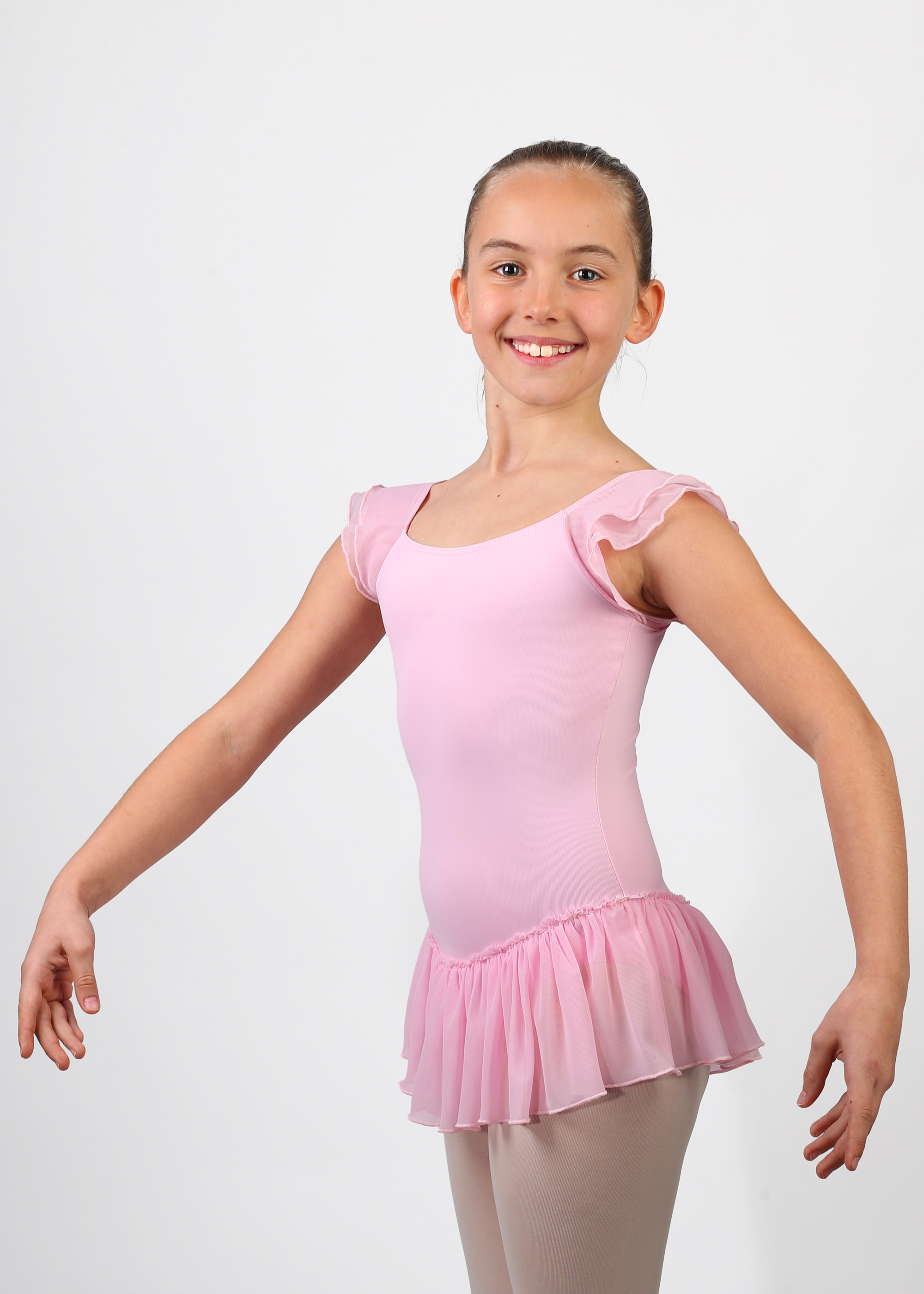 VICARD Ballettanzug mit Rock Lycra Mat, Unterfutter TN01