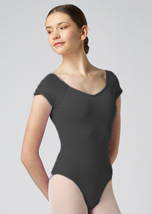VICARD Trikot J16 nur 27.90 € Lycra mat orchidee, schwarz-- Ballettanzug -