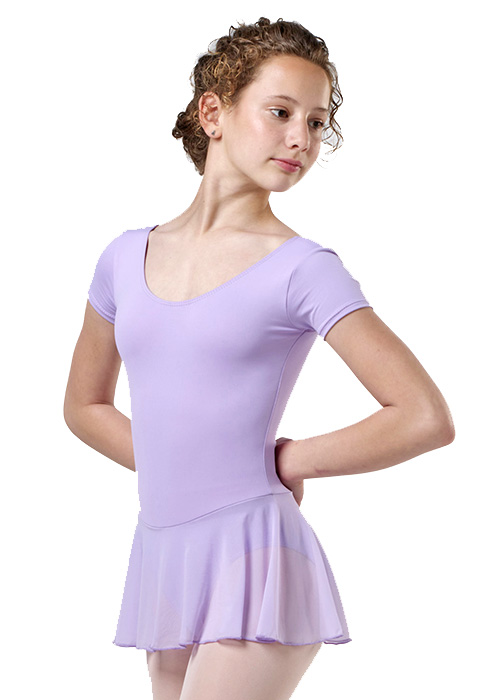 VICARD Trikot mit kurzen Armen und Rock TN940 nur 17.90 € Lycra Mat, Unterfutter-- Ballettanzug -